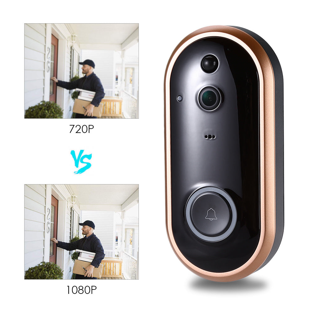Wireless HD 1080P WiFi Video Doorbell with Two-Way Audio & Night Vision