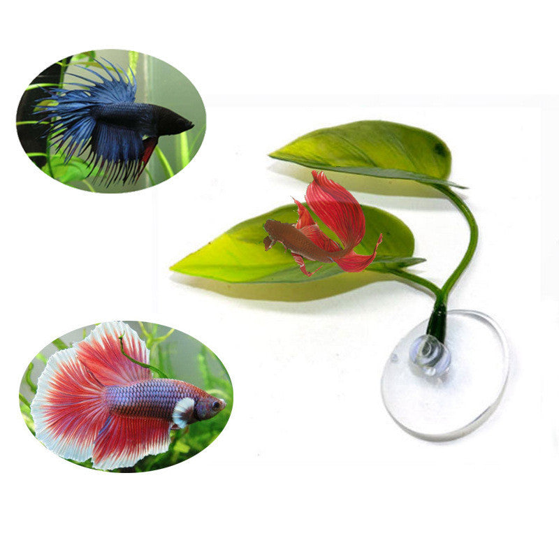 Aquarium Fish Tank Pet Decoration Landscaping Simulation Leaf Rest Leaf Ornamental Leaf