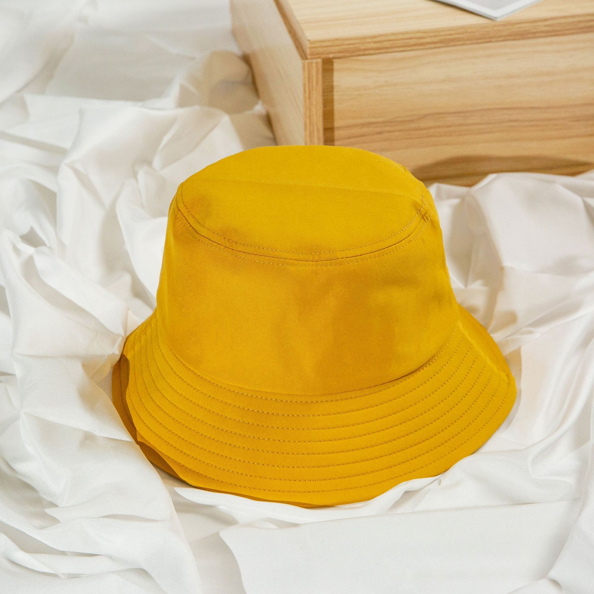 Solid color fisherman hat