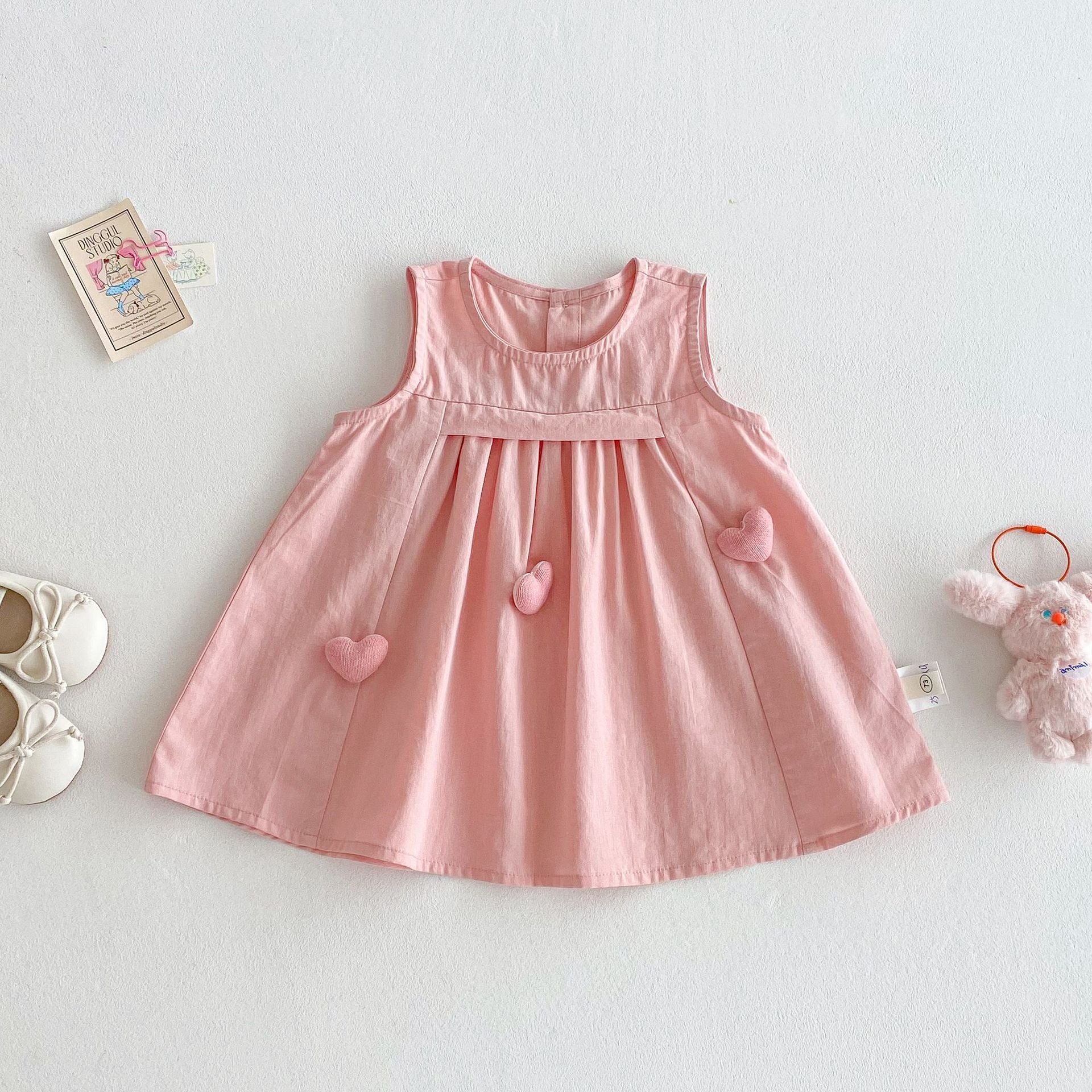 Girl's Love Princess Dress Children's Vest Dress