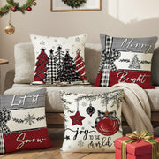 Merry Christmas Cushion Cover Pillowcase 2024 Holiday Home Decor
