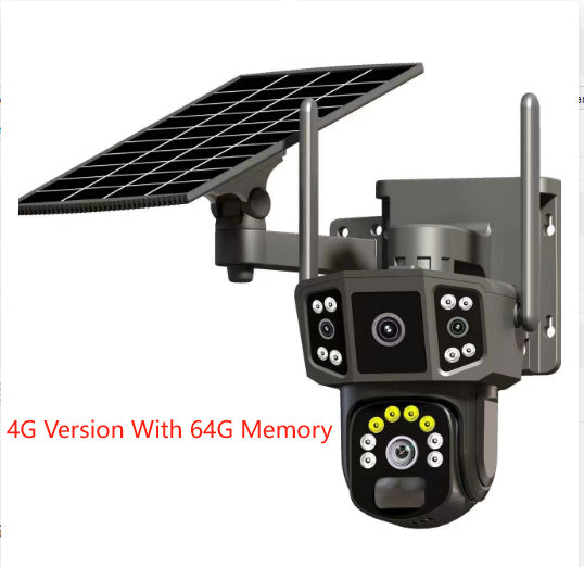 Solar Panoramic Security Camera – Outdoor 360° Surveillance