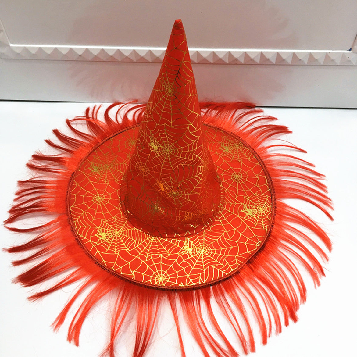 Halloween Hat Masquerade Dress Up Wizard Hat Witch Hair Witch Pumpkin Bronzing Hat