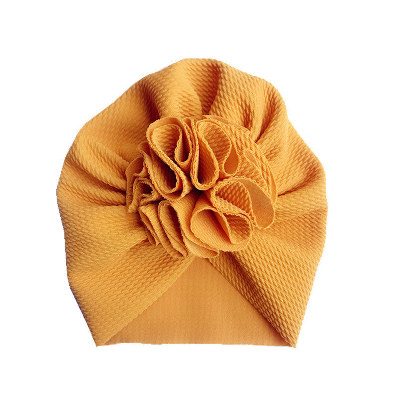 Unisex Hooded Baby Hat Cotton Twill Floral One Size