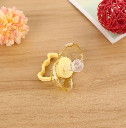 Love Baby Pacifier – Auto-Close Round or Flat Head (Random Style Issued)