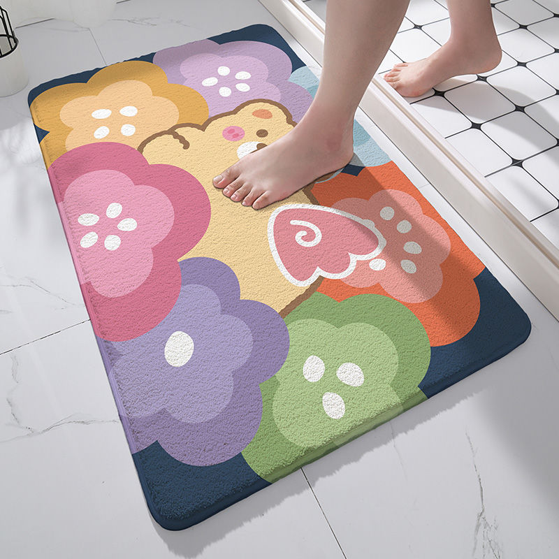 Entrance Floor Mat Bathroom Bathroom Entrance Absorbent Household Bedroom Carpet
