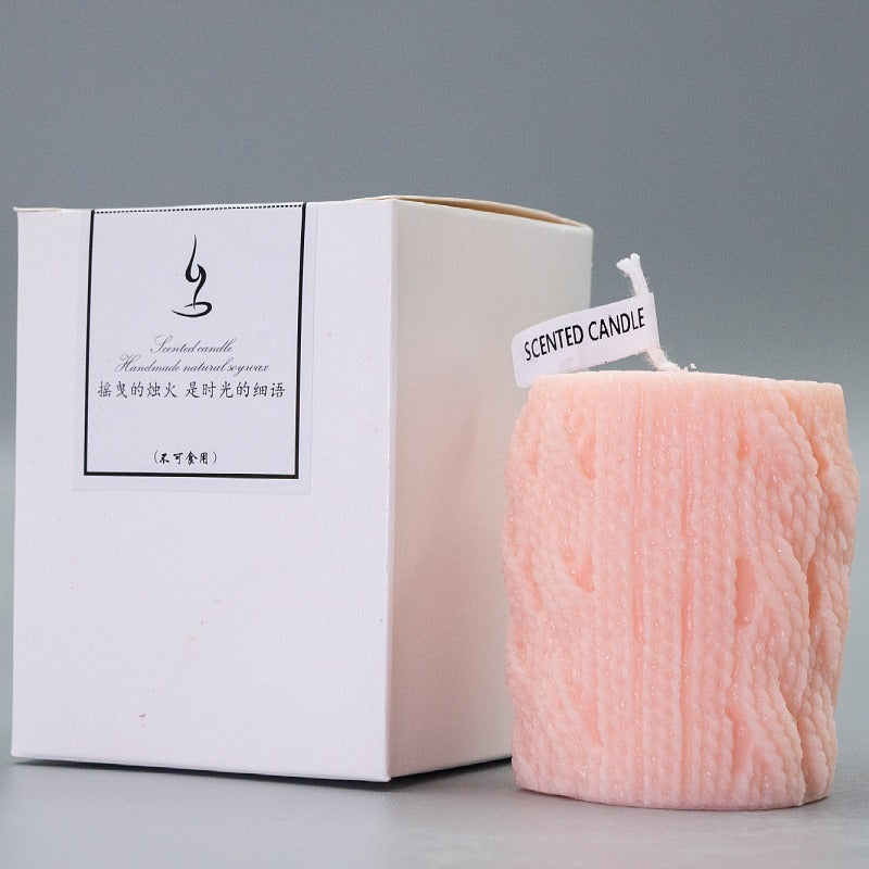 Wool Column Christmas Candle Decoration Ornaments
