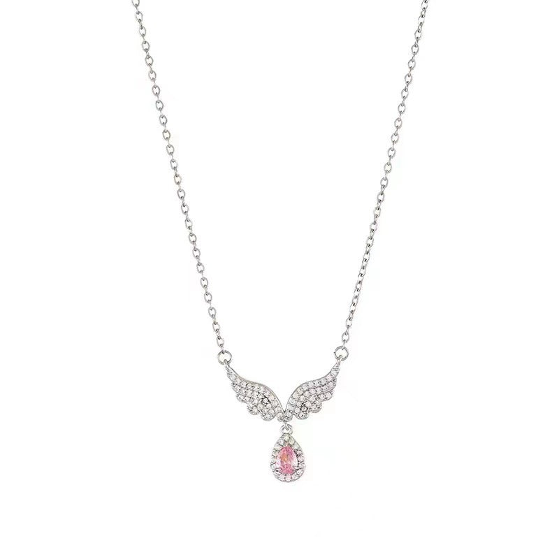 Women's Simple S925 Sterling Silver Fishtail Pendant Necklace