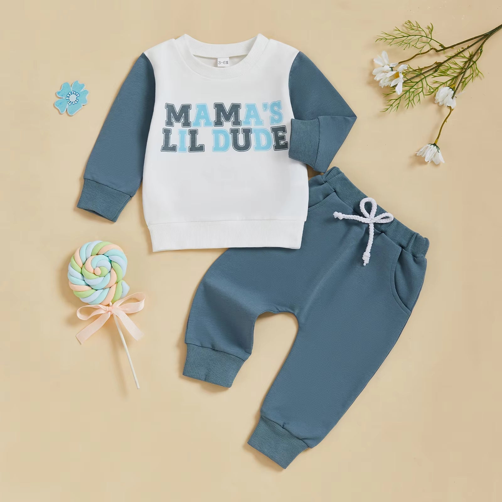 Kids British Style Suspender Two Piece Cotton Dress Suit