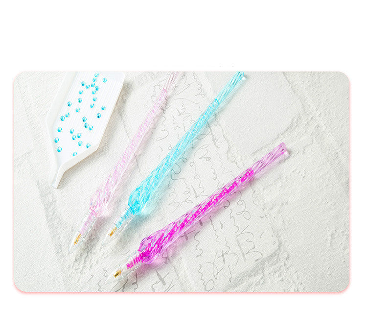 Transparent Crystal Diamond Painting Pen – Point Drill Tool for DIY Crafts
