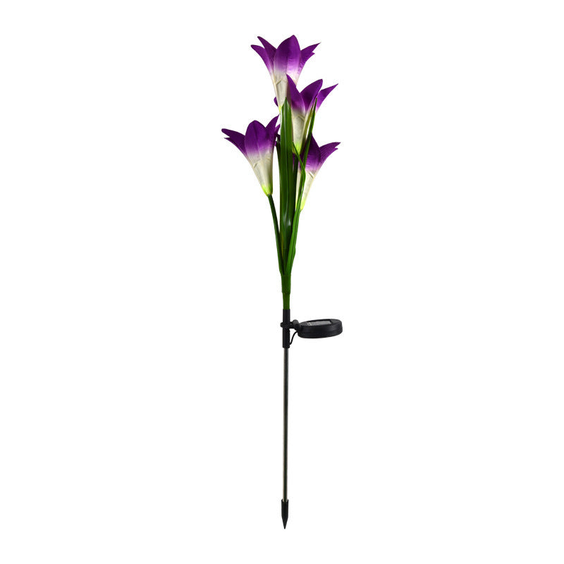 Solar Lily Festive Lantern Outdoor Villa Courtyard Garden