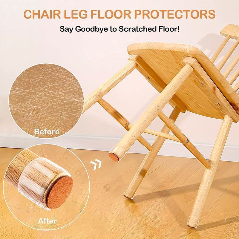 Silent Silicone Solid Wood Chair Foot Pad Protector