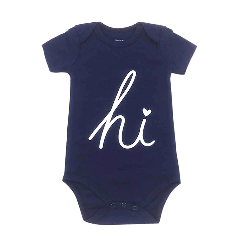 Baby Cotton Short Sleeve Jumpsuit – Infant Toddler Romper