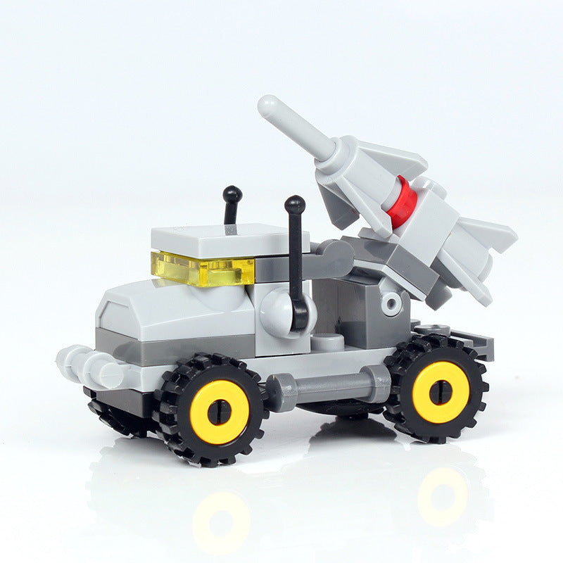 Assembling small particles to spread the toy puzzle kindergarten