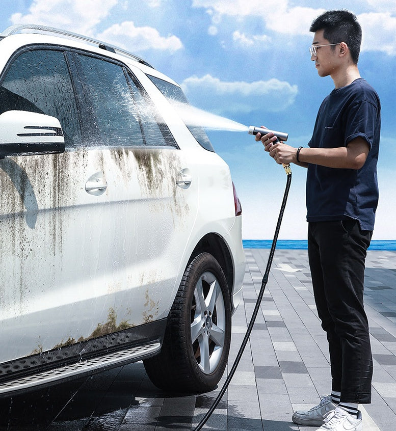 High-Pressure Car Wash Water Gun – Telescopic Nozzle Sprayer