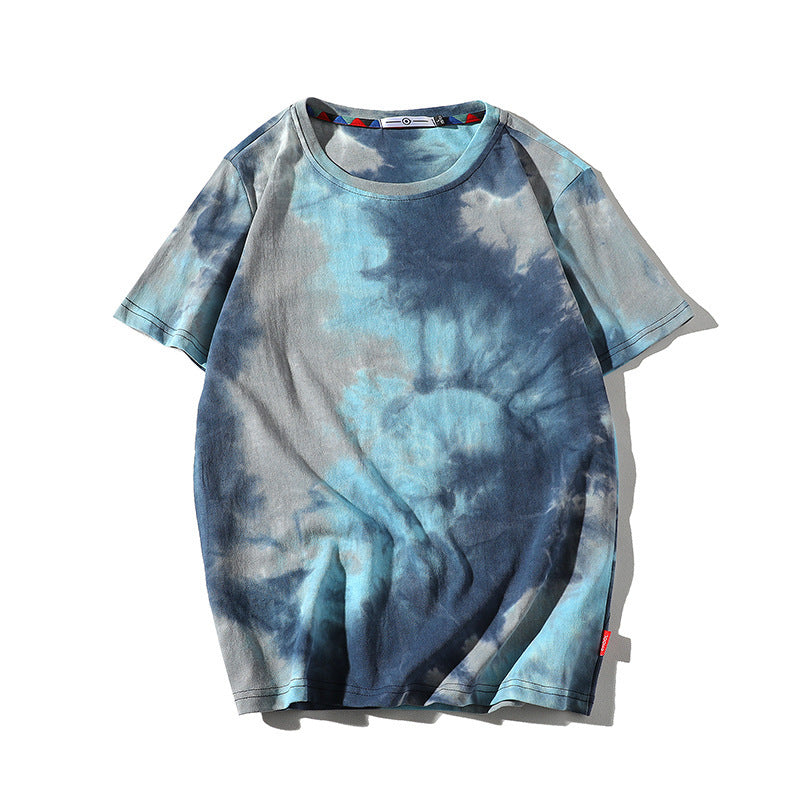 Printed T-Shirt Hong Kong Style Loose Large Size Thin Casual T-Shirt Undershirt