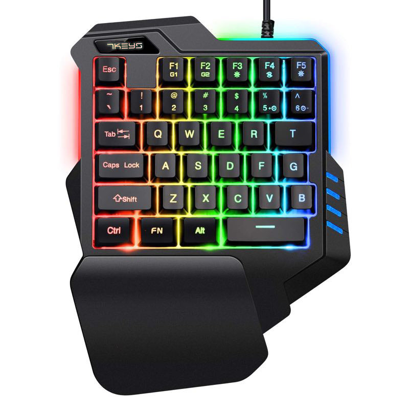 Backlit Keyboard & Mouse Combo – RGB Gaming Set, Adjustable DPI Mouse, Plug-and-Play USB