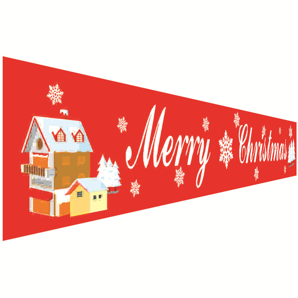 Christmas Couplet Curtain Banners Hanging Flag Window Pendants