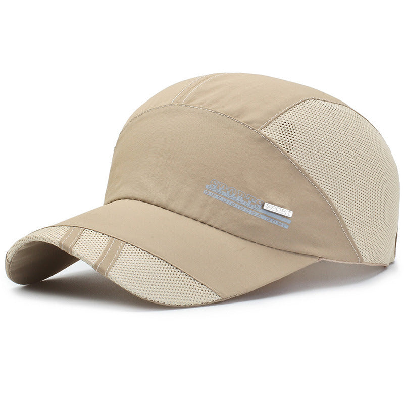 Bask in a baseball net cap