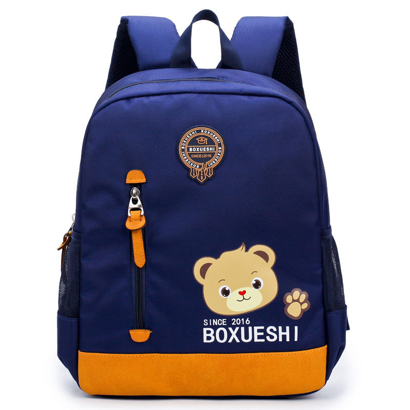 Stylish Boys' Cartoon Bear Travel School Backpack