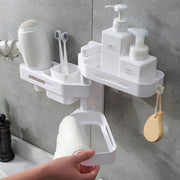 Rotating Wall Mounted Plastic Kitchen Box Punch-Free