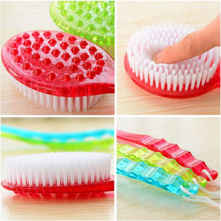 Long Handle Back Scrubber – Bath Brush with Sponge for Exfoliating & Skin Massage