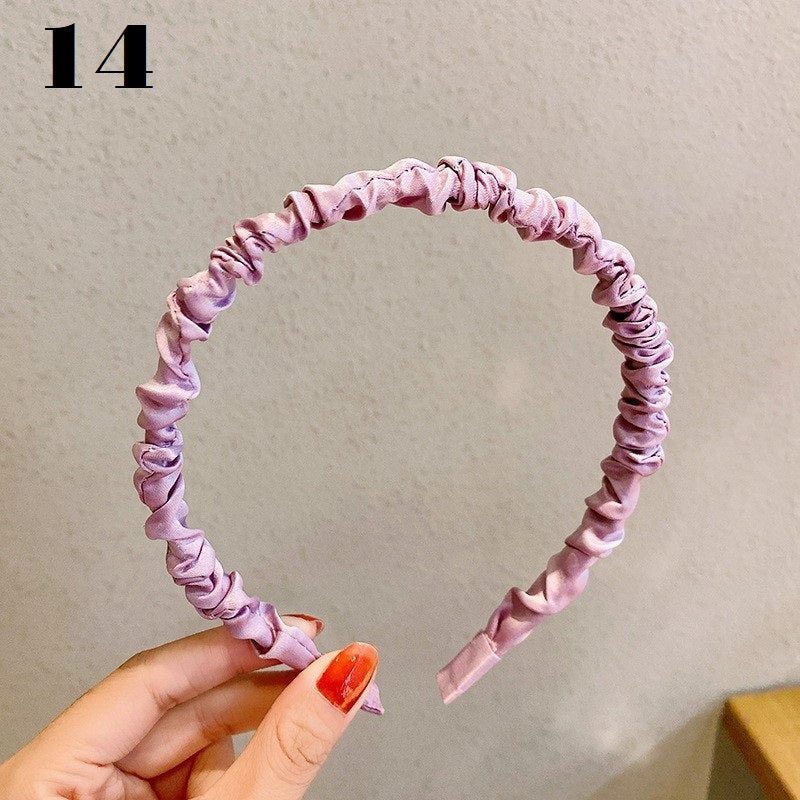 Simple Serrated Non-slip Solid Color Hair Headband