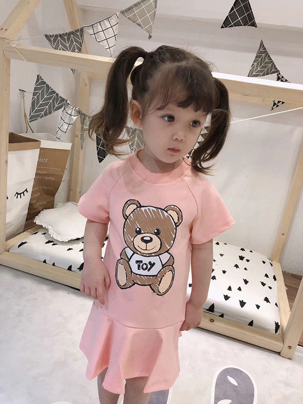 Children's Short Sleeve Princess Dress Half Sleeve Comfortable Dress