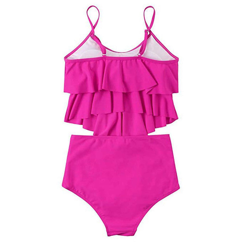 Women's Plus Size Bikini Set – Polyester Two-Piece Swimsuit