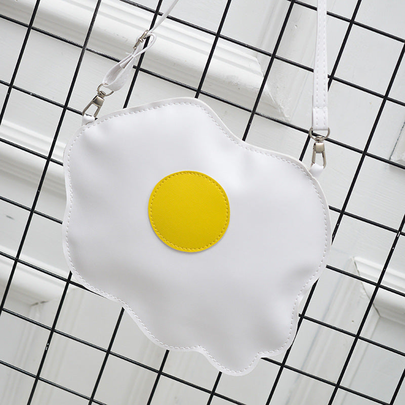 Poached Egg Cute Girl One-Shoulder Messenger Bag – Mobile Phone Holder