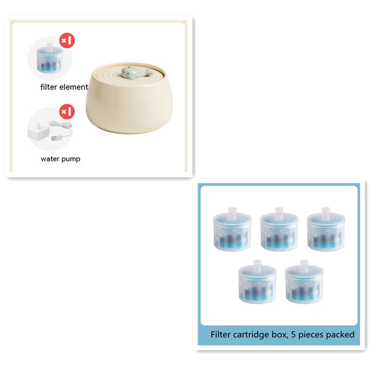 Cat Ceramic Automatic Circulation Filtration Water Dispenser
