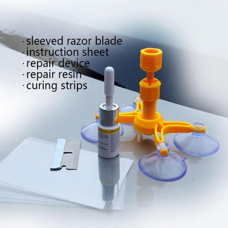 Car Window Glass Scratch and Crack Repair Kit, Polishing Tool for Restoration