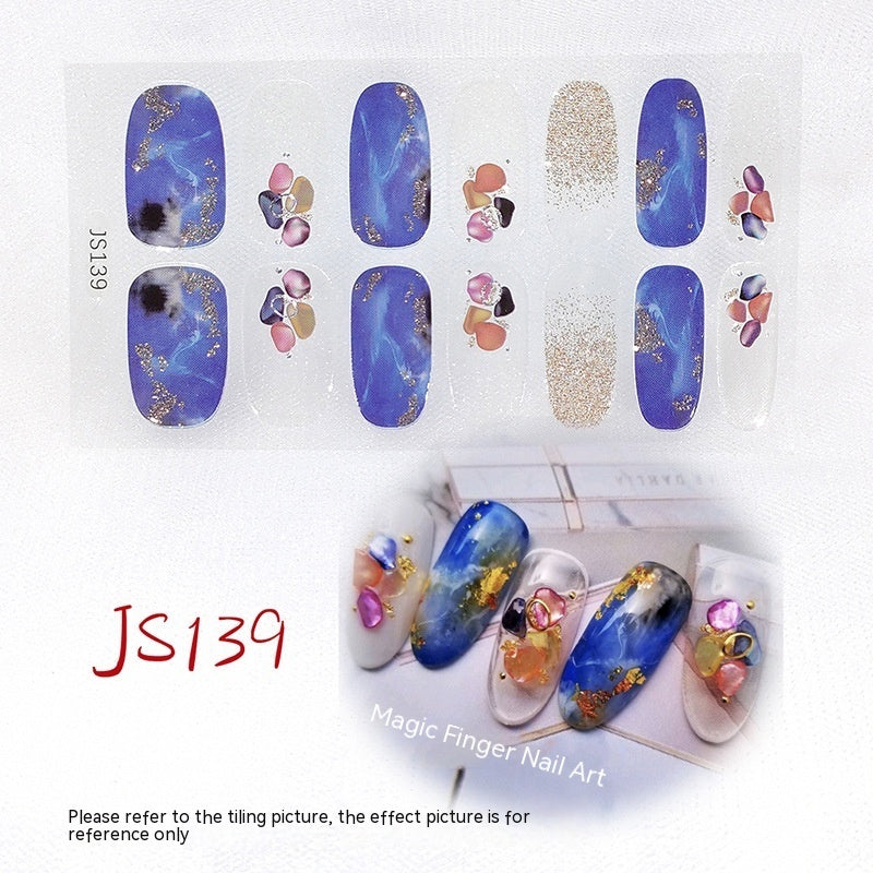 Three-dimensional Craft Crystal Nail Oil Film Crystal Glass Nail Sticker