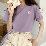 Embroidered Short-sleeved T-shirt