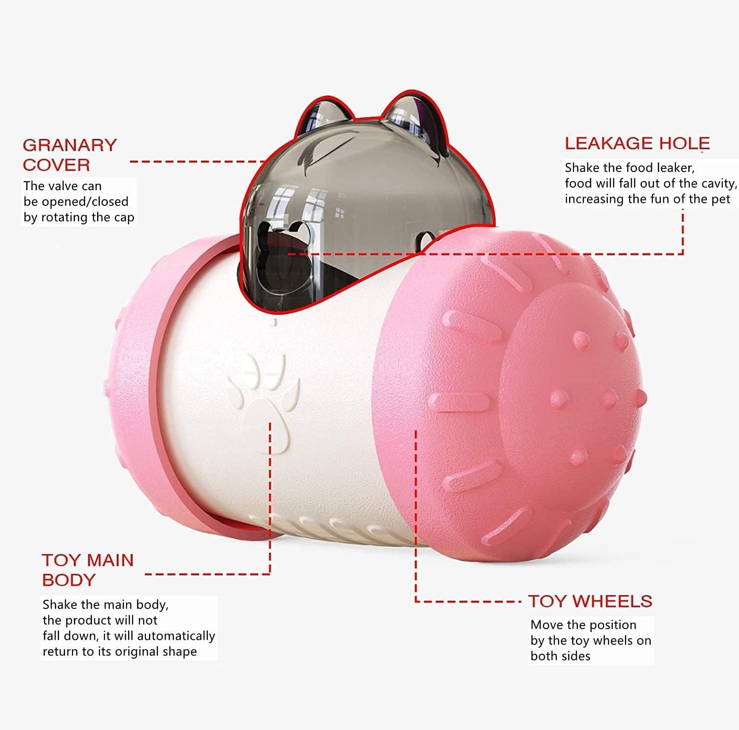 Interactive Treat Dispensing Tumbler Toy for Cats and Dogs
