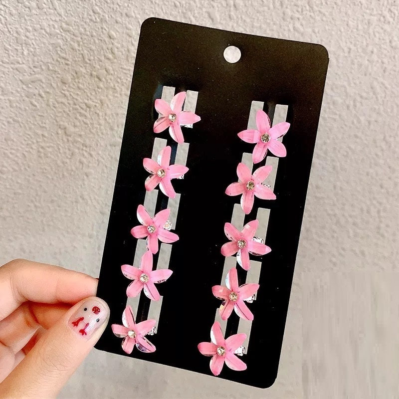 Braided Hair Headdress Small Hairclip Rhinestone Mini Hair Clip Children