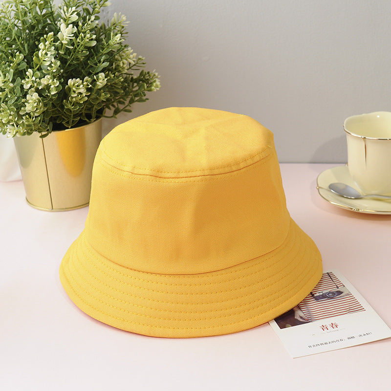 Solid color fisherman hat