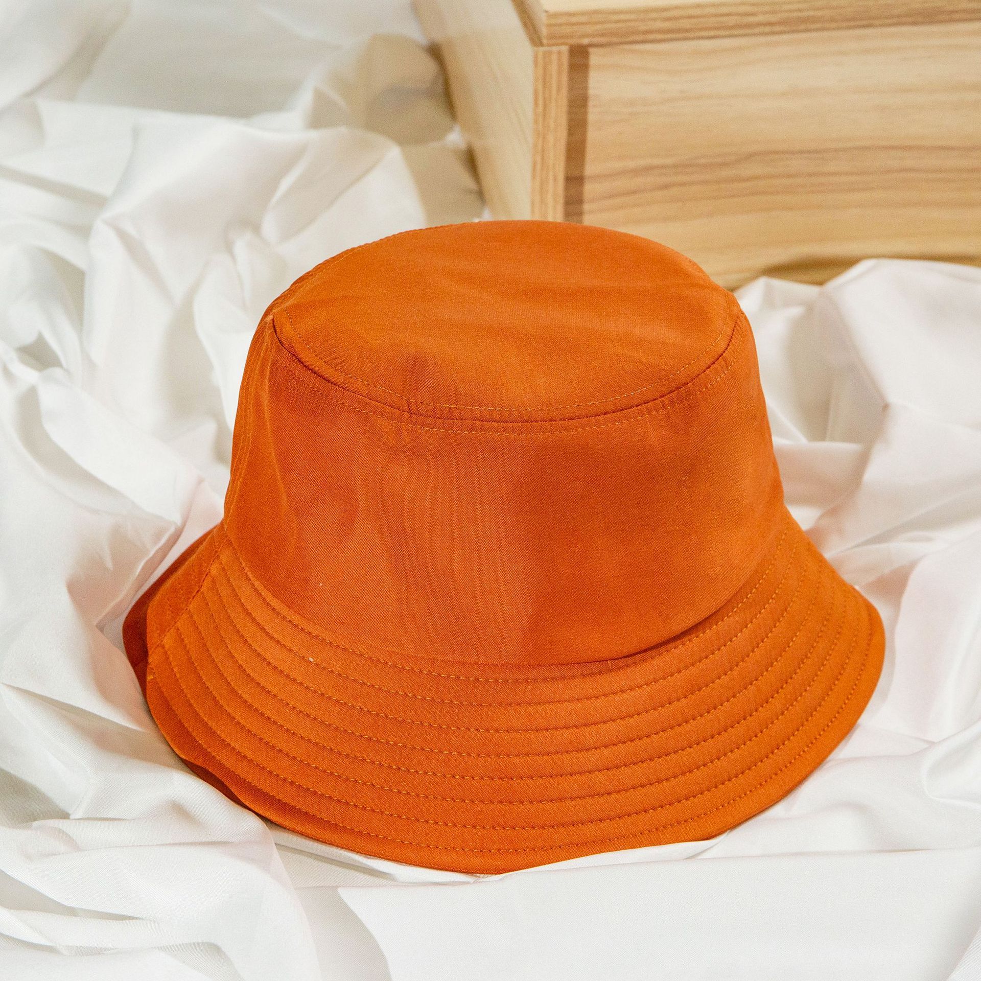 Solid color fisherman hat