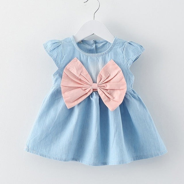 Baby Girls’ Denim Dress – Casual Toddler Outfit