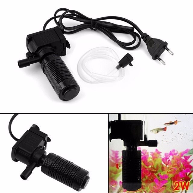 Small Aquarium Filter Mini Aquarium Purifier  Quiet Built-in Filter Bucket Oxygen  Three-in-One