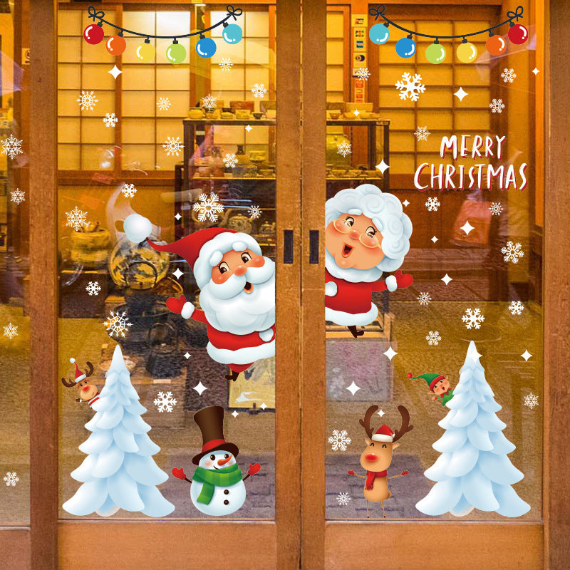 Christmas Glass Window Stickers Decoration
