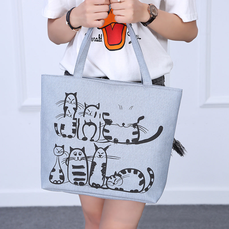 Ladies Canvas Shoulder Bag – Casual & Stylish Tote