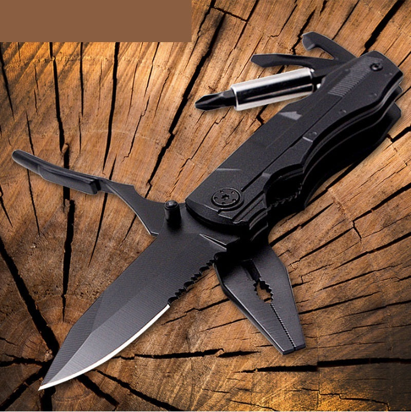 Multi-Purpose Folding Knife Clamp with Aluminum Handle and Nylon Sleeve – Outdoor & Travel Tool