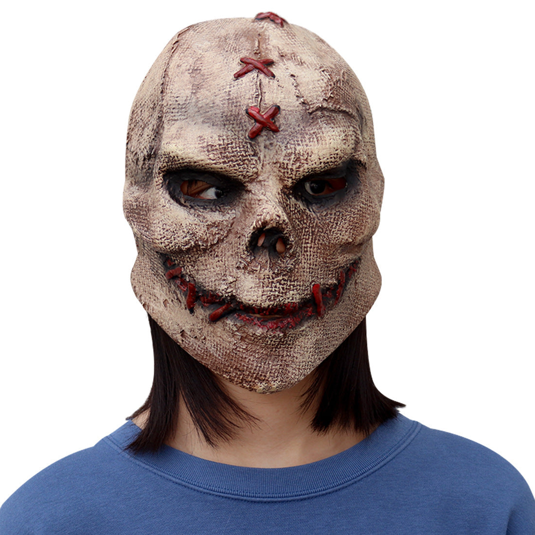 Halloween Stitching Horror Mask Cosplay Funny Dance Party Horror Thriller Headgear