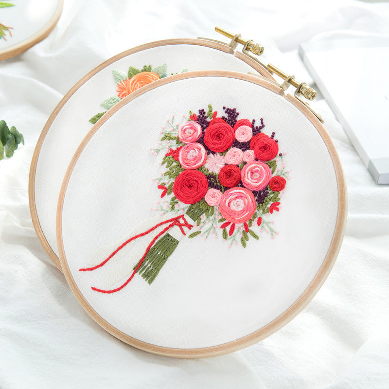 DIY Embroidery Material Package – Sewing and Craft Supplies for Beginners