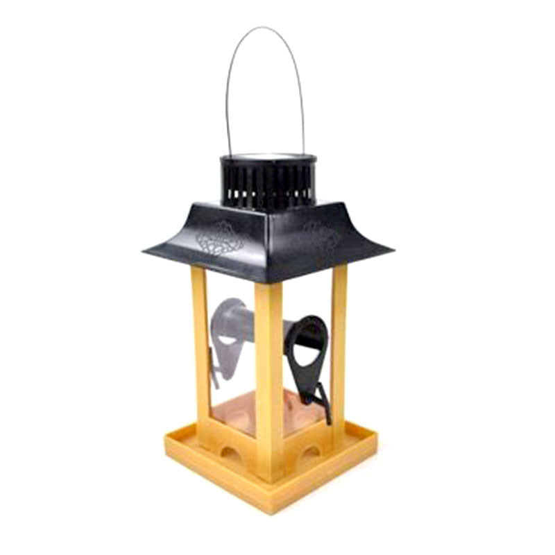 Hook Type Solar Lamp Bird Feeder for Outdoor Birds