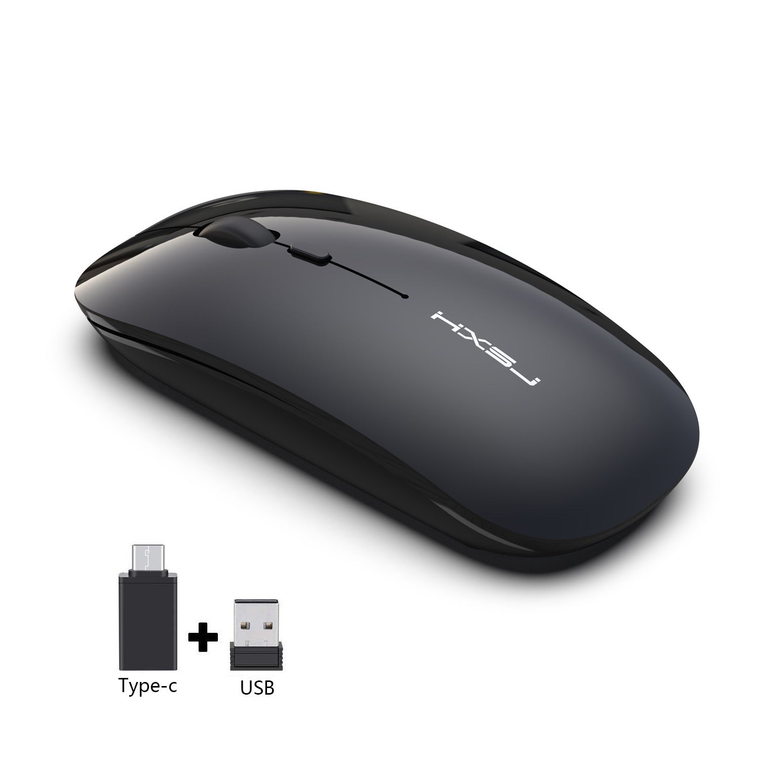 M60 Rechargeable Wireless Mouse – Silent Click, 2.4G USB Receiver, Adjustable DPI
