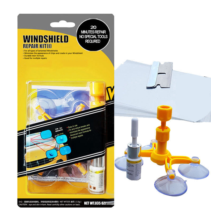 Car Window Glass Scratch and Crack Repair Kit, Polishing Tool for Restoration