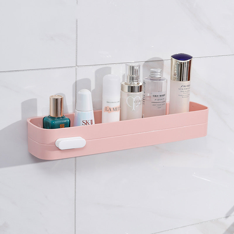 Perforated Wall-Mounted Bathroom Shelf – Rustproof Storage Rack