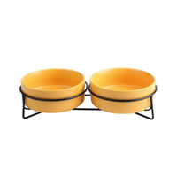 Orange double bowl